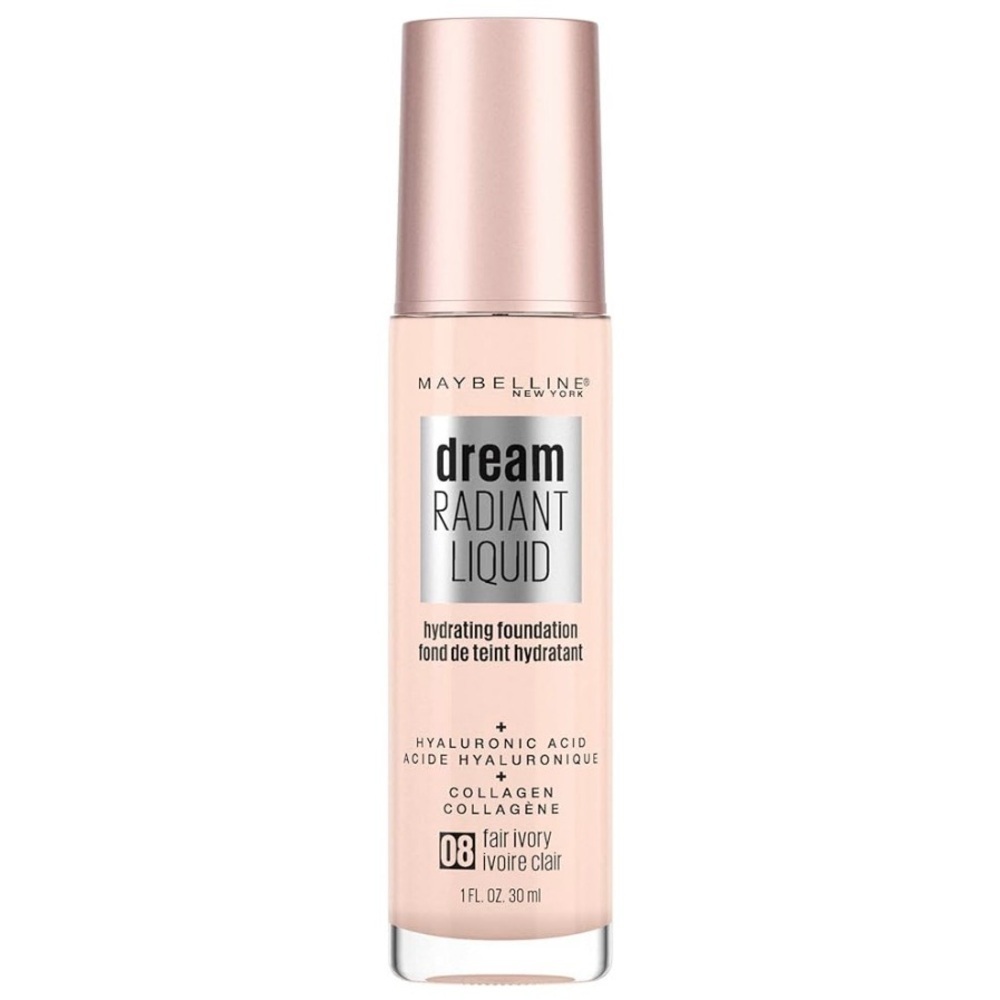 Maybelline 08 Fair Ivory Dream Radiant Liquid Hydrating Foundation 1oz - Picture 1 of 5